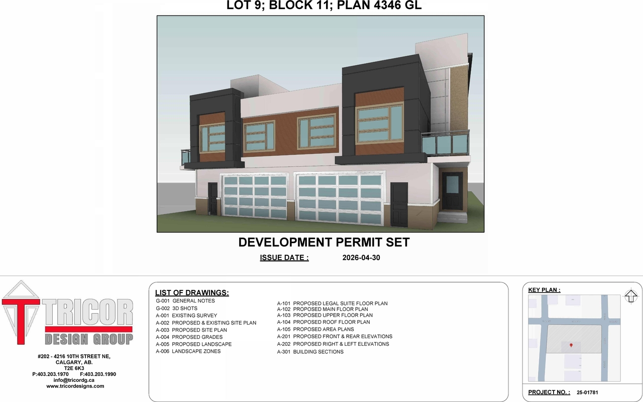 Rendering of building from page 1 of the file 'DP2026-03392 DMAP Plans (Submitted) 2026-06-10 (5MB)'