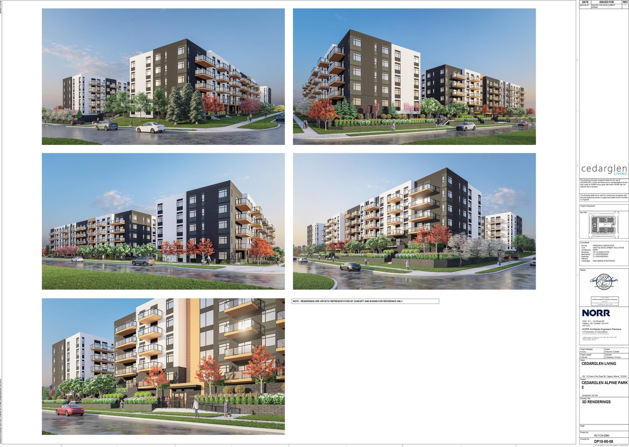 Rendering of building from page 16 of the file 'DP2026-03413 DMAP Plans Submitted (22MB) 2026-06-11'