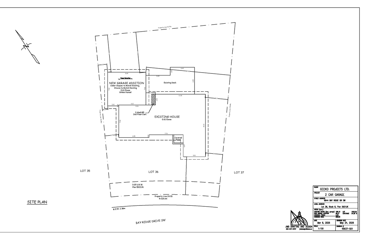 Construction site plan for project from page 5 of the file 'DP2026-03416 DMAP Plans (Submitted) 2026-06-11 (1MB)'