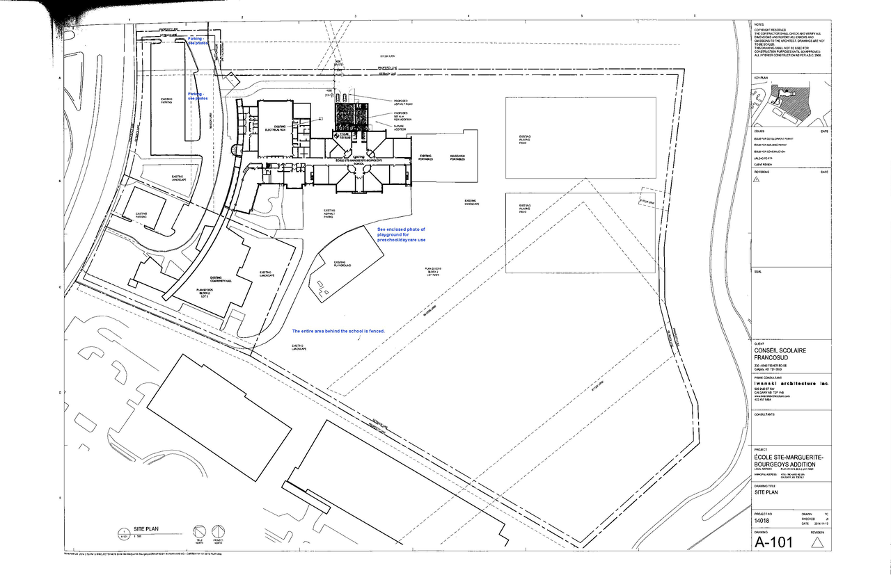 Construction site plan for project from page 1 of the file 'DP2026-03421 DMAP Plans Submitted (1MB) 2026-06-11'