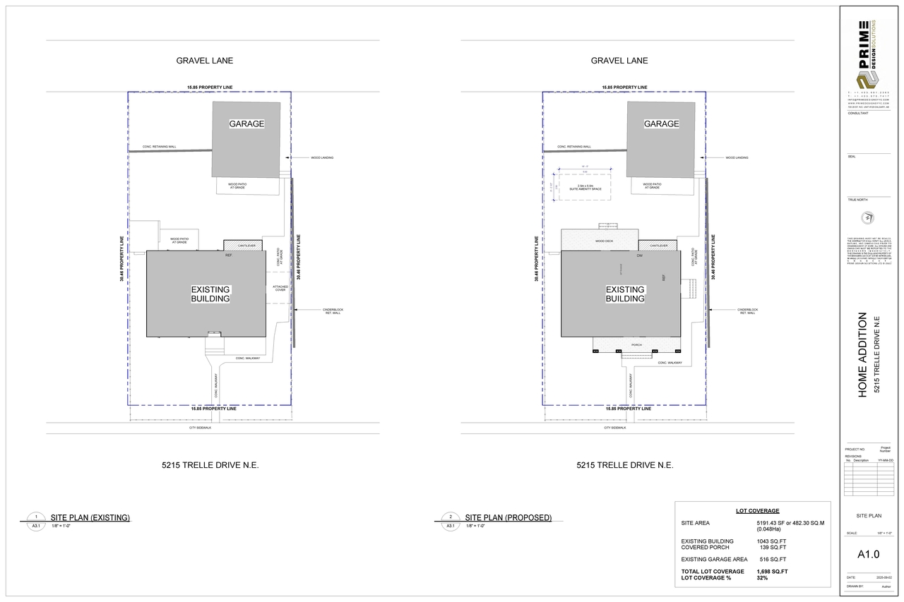 Construction site plan for project from page 3 of the file 'DP2026-03429 DMAP Plans (Submitted) 2026-06-11 (2MB)'