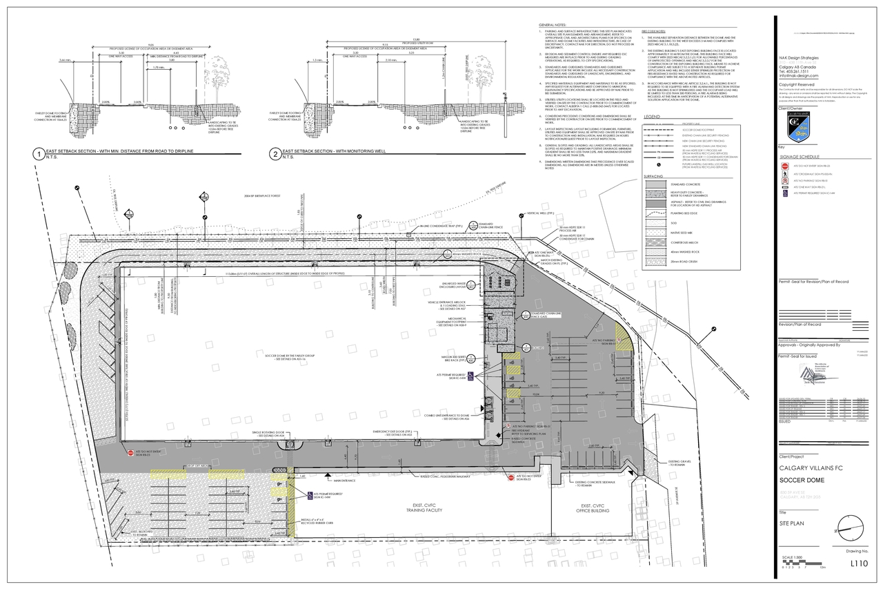 Construction site plan for project from page 2 of the file 'DP2026-03442 DMAP Plans (Submitted)2026-06-12 (4MB)'