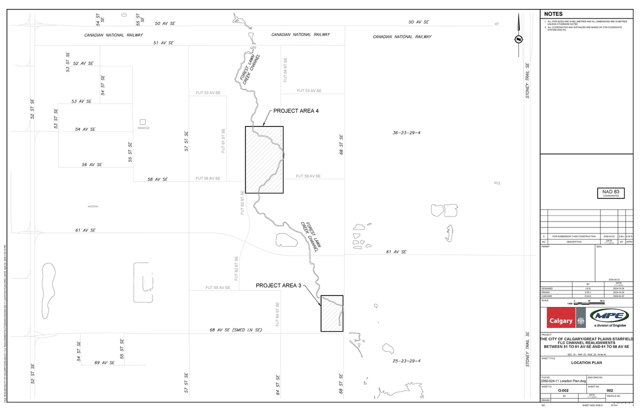 Construction site plan for project from page 6 of the file 'DP2026-03456 DMAP Plans (Amended) 2026-10-13 (13MB)'