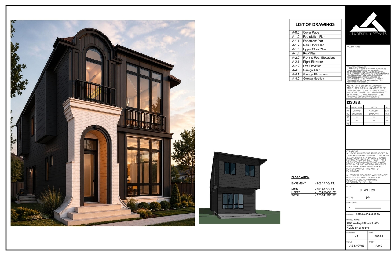 Rendering of building from page 1 of the file 'DP2026-03464 - DMAP Plans (amended) 2026-08-13 (1MB)'
