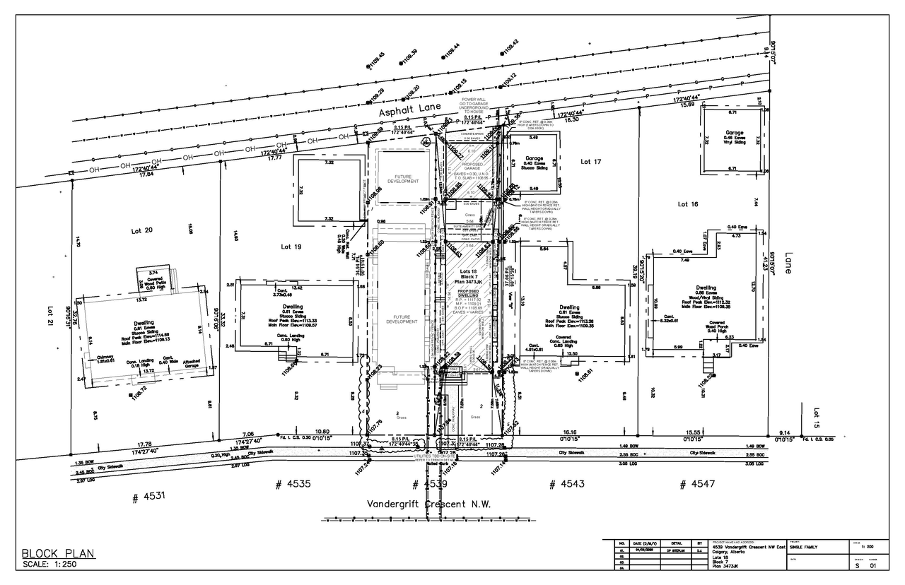 Construction site plan for project from page 3 of the file 'DP2026-03464 - DMAP Plans (amended) 2026-08-13 (1MB)'