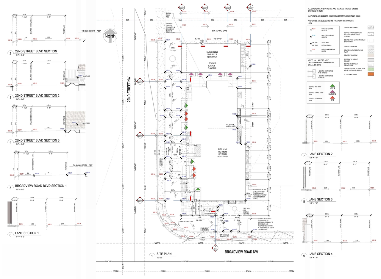 Construction site plan for project from page 2 of the file 'DP2026-03488 DMAP Plan Submitted 2026-06-16 11MB'