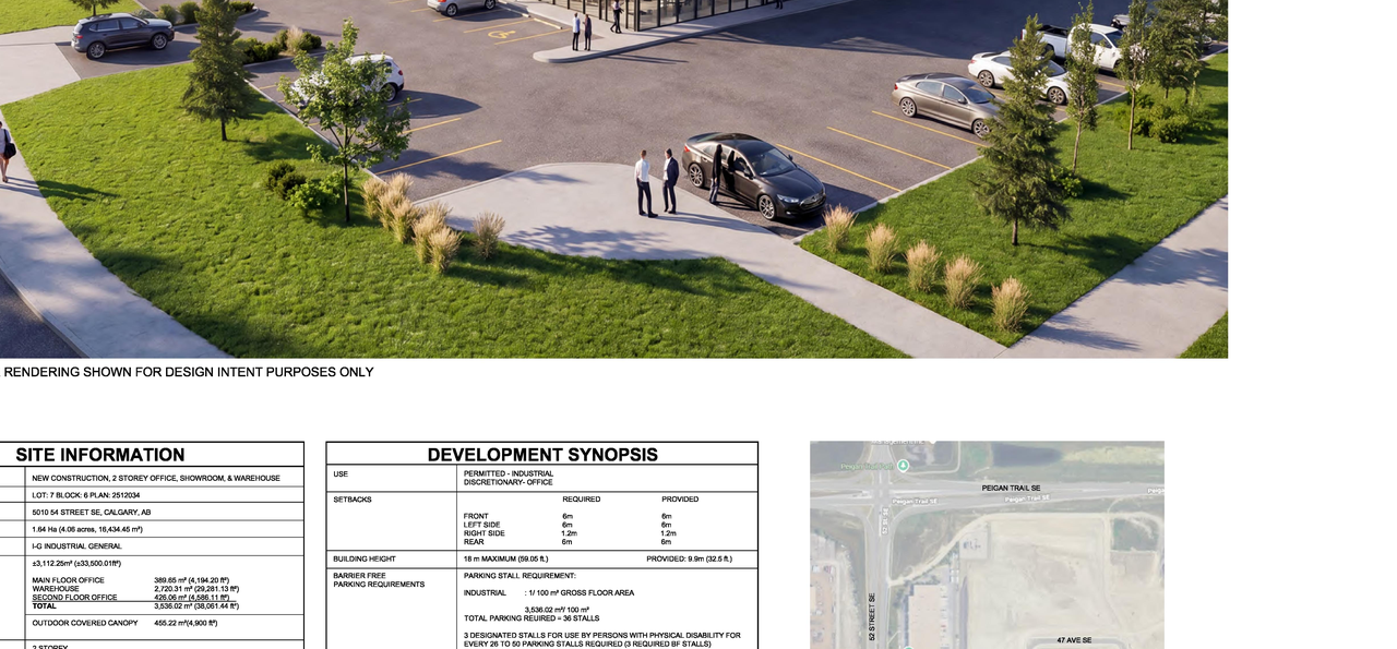 Construction site plan for project from page 1 of the file 'DP2026-03490 DMAP Plans (Submitted) 2026-06-16 (5MB)'