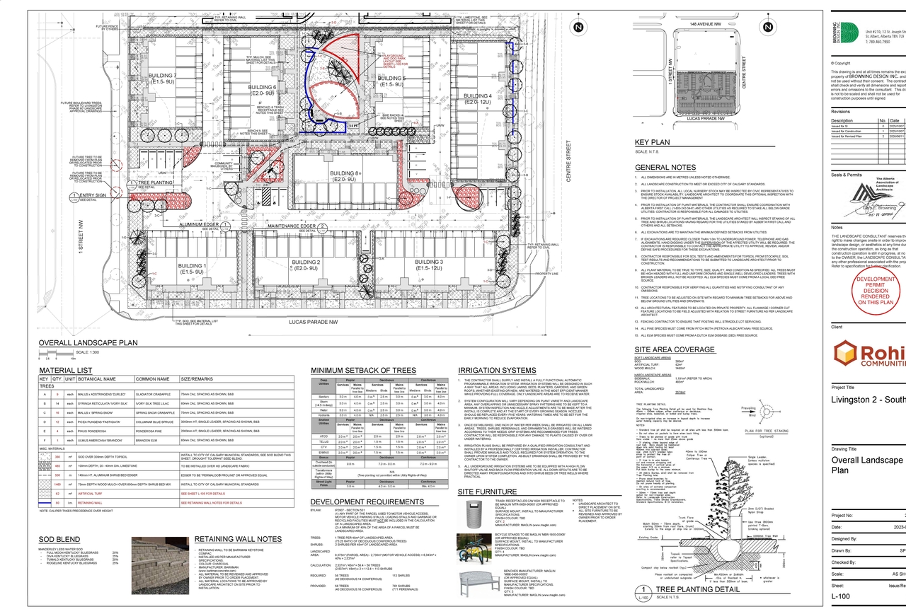 Construction site plan for project from page 12 of the file 'DP2026-03507 - DMAP DECISION RENDERED (13MB) 2026-08-24'