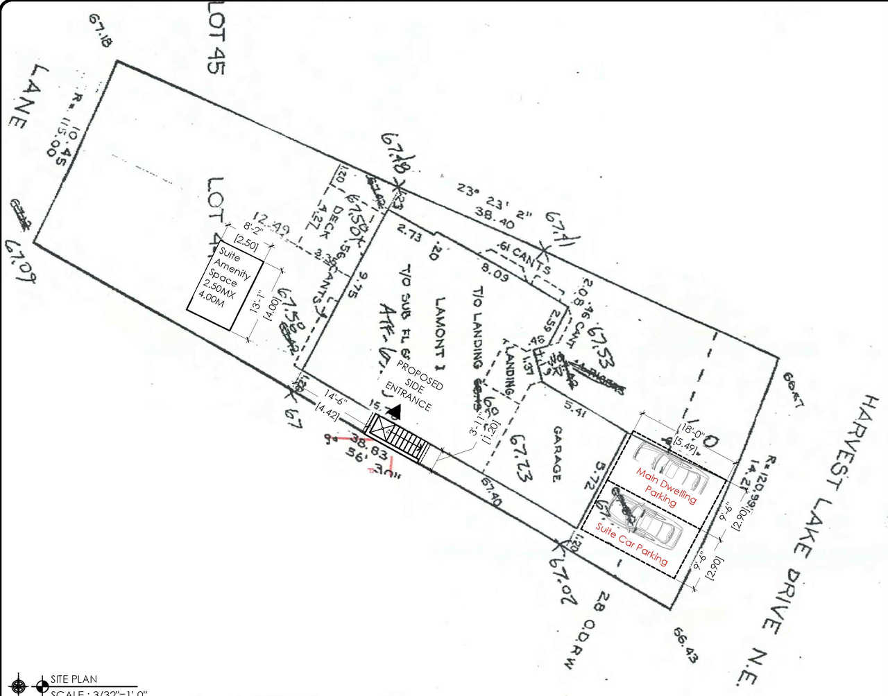 Construction site plan for project from page 1 of the file 'DP2026-03531 DMAP Plans Submitted 2026-06-17- 3MB'