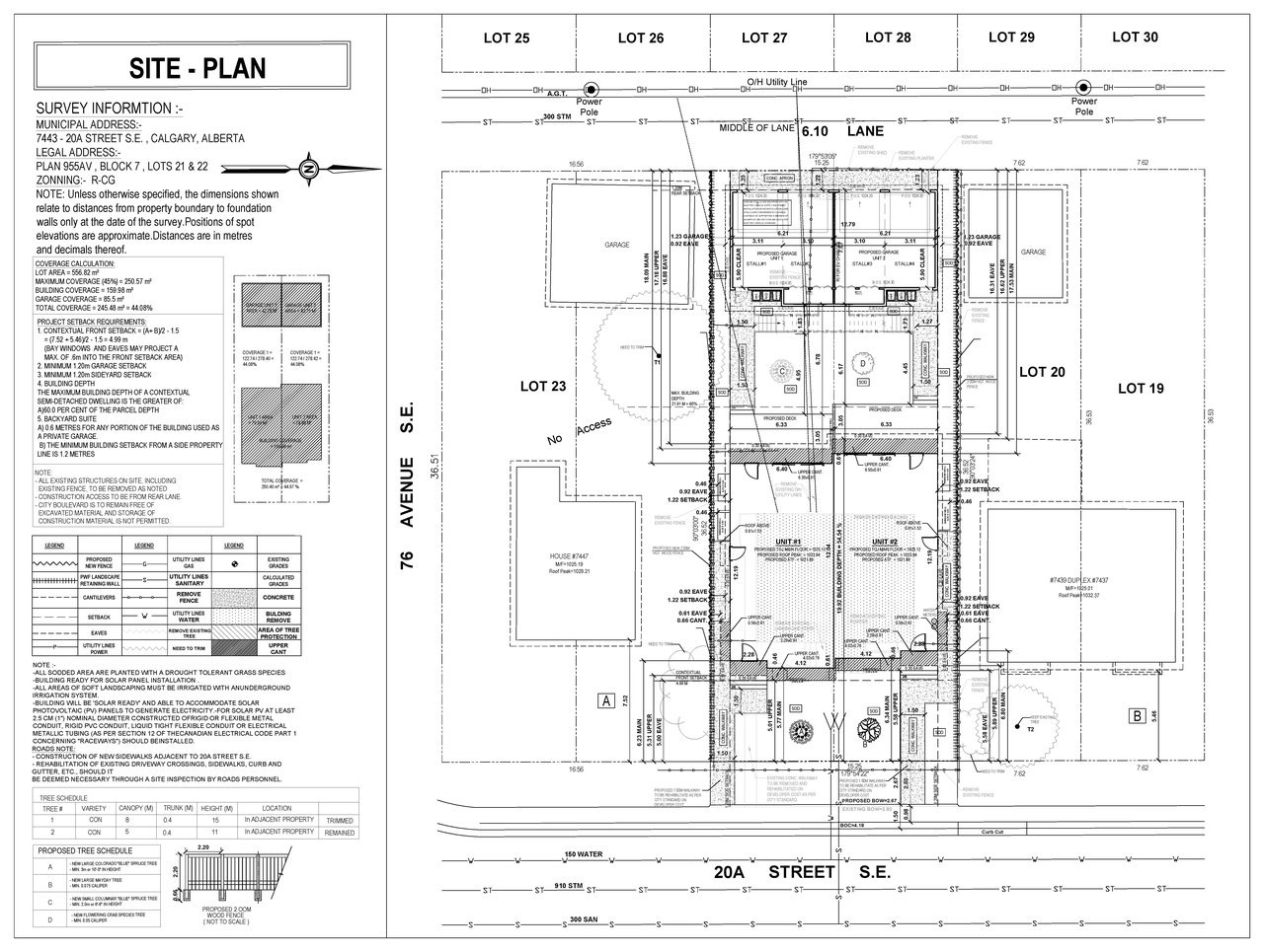 Construction site plan for project from page 3 of the file 'DP2026-03554 DMAP Plans (Submitted) 2026-06-18 (5MB)'