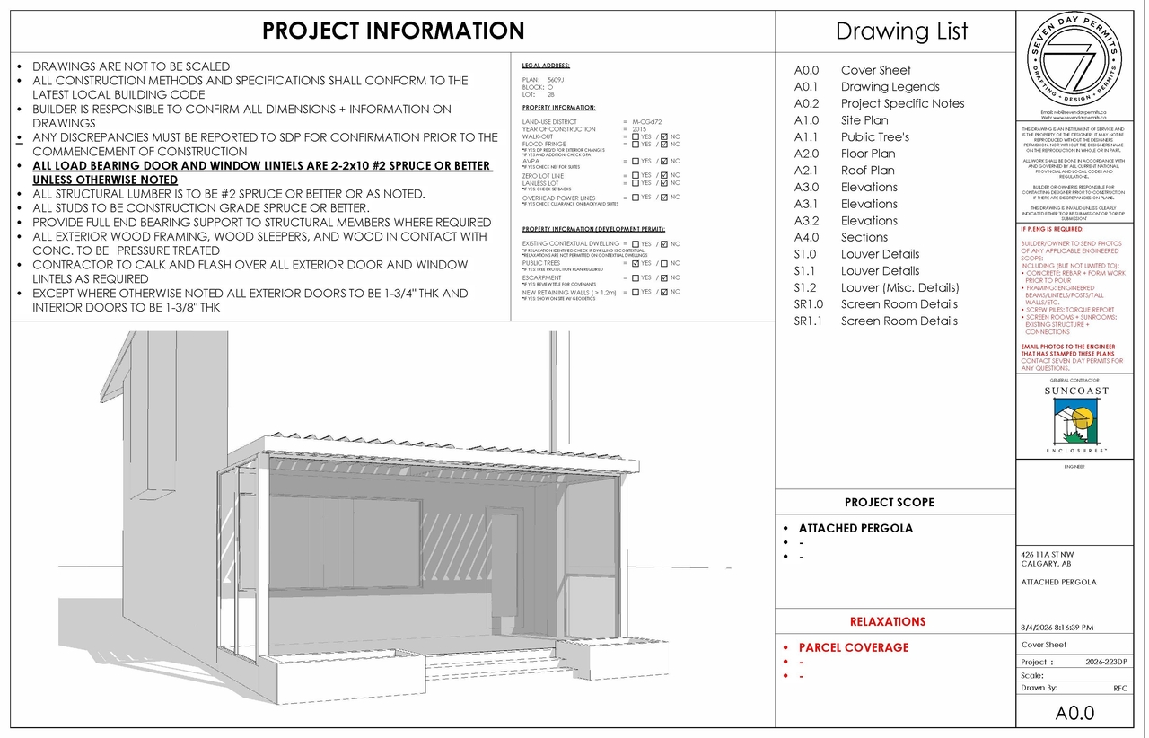 Image from page 1 of the file 'DP2026-03560 - DMAP Plans Amended (2MB) 2026-08-04'