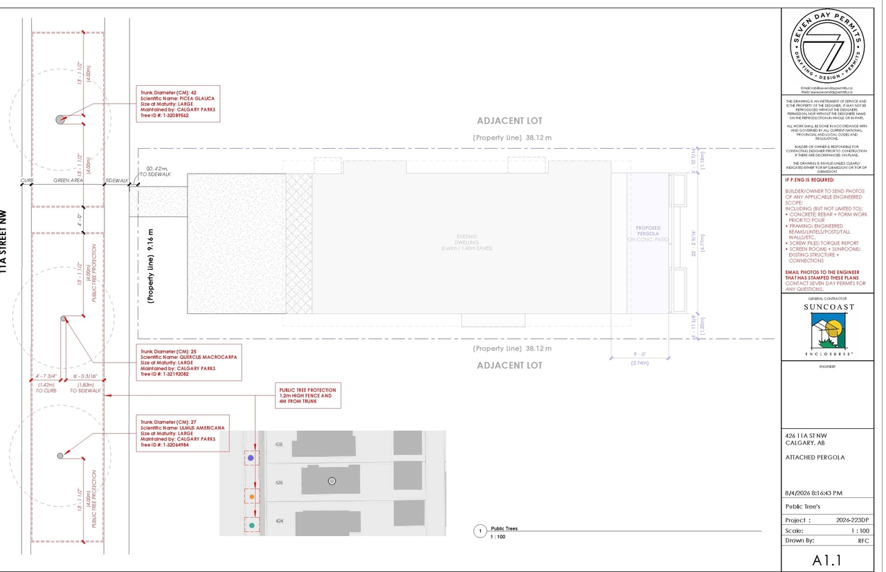 Construction site plan for project from page 5 of the file 'DP2026-03560 - DMAP Plans Amended (2MB) 2026-08-04'