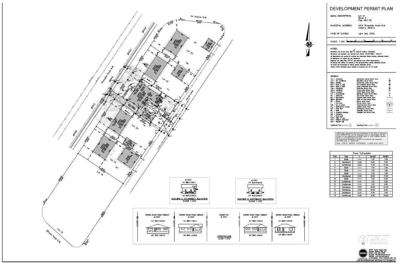 Construction site plan for project from page 4 of the file 'DP2026-03566 DMAP Plans Amended (1MB) 2026-07-30'