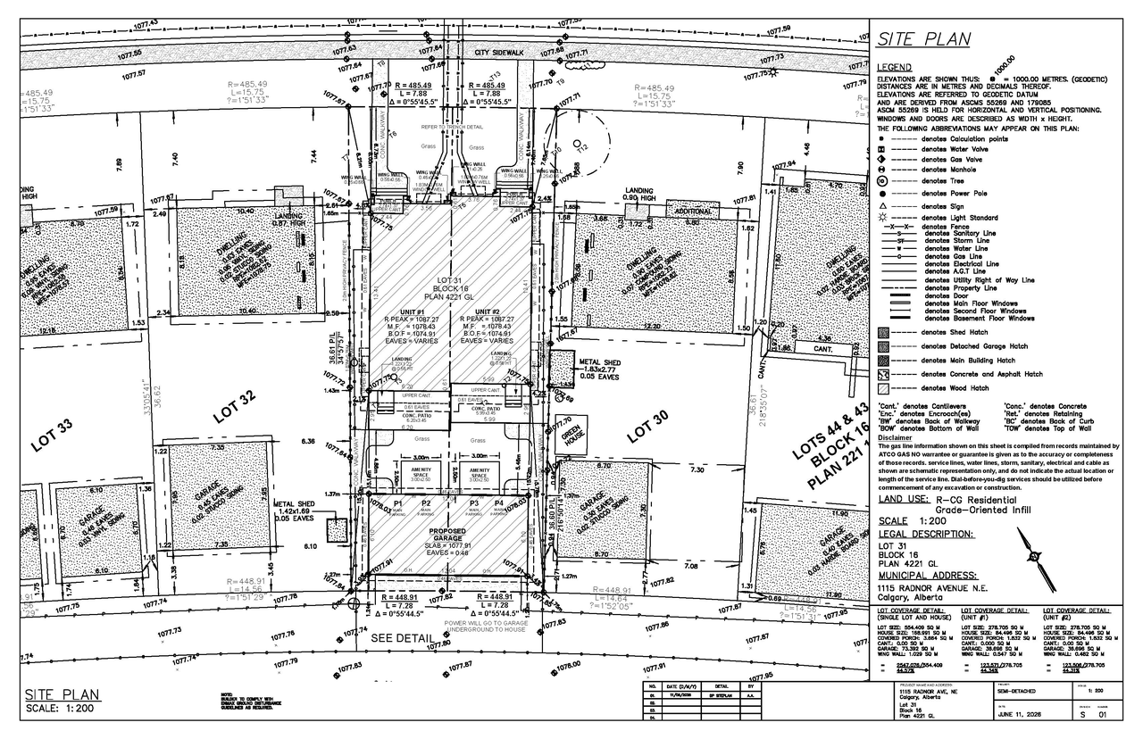 Construction site plan for project from page 2 of the file 'DP2026-03575 DMAP Plans (Submitted) 2026-06-18 (2MB)'