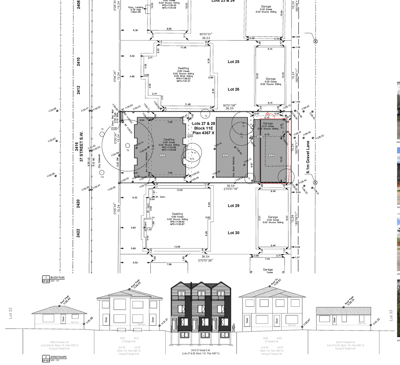 Construction site plan for project from page 2 of the file 'DP2026-03577 DMAP Plans Submitted (3MB) 2026-07-22'