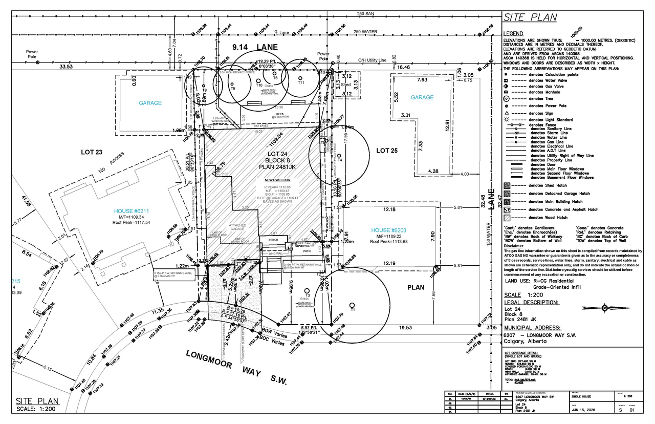Construction site plan for project from page 1 of the file 'DP2026-03600 DMAP Plans Submitted (2MB) 2026-06-22'