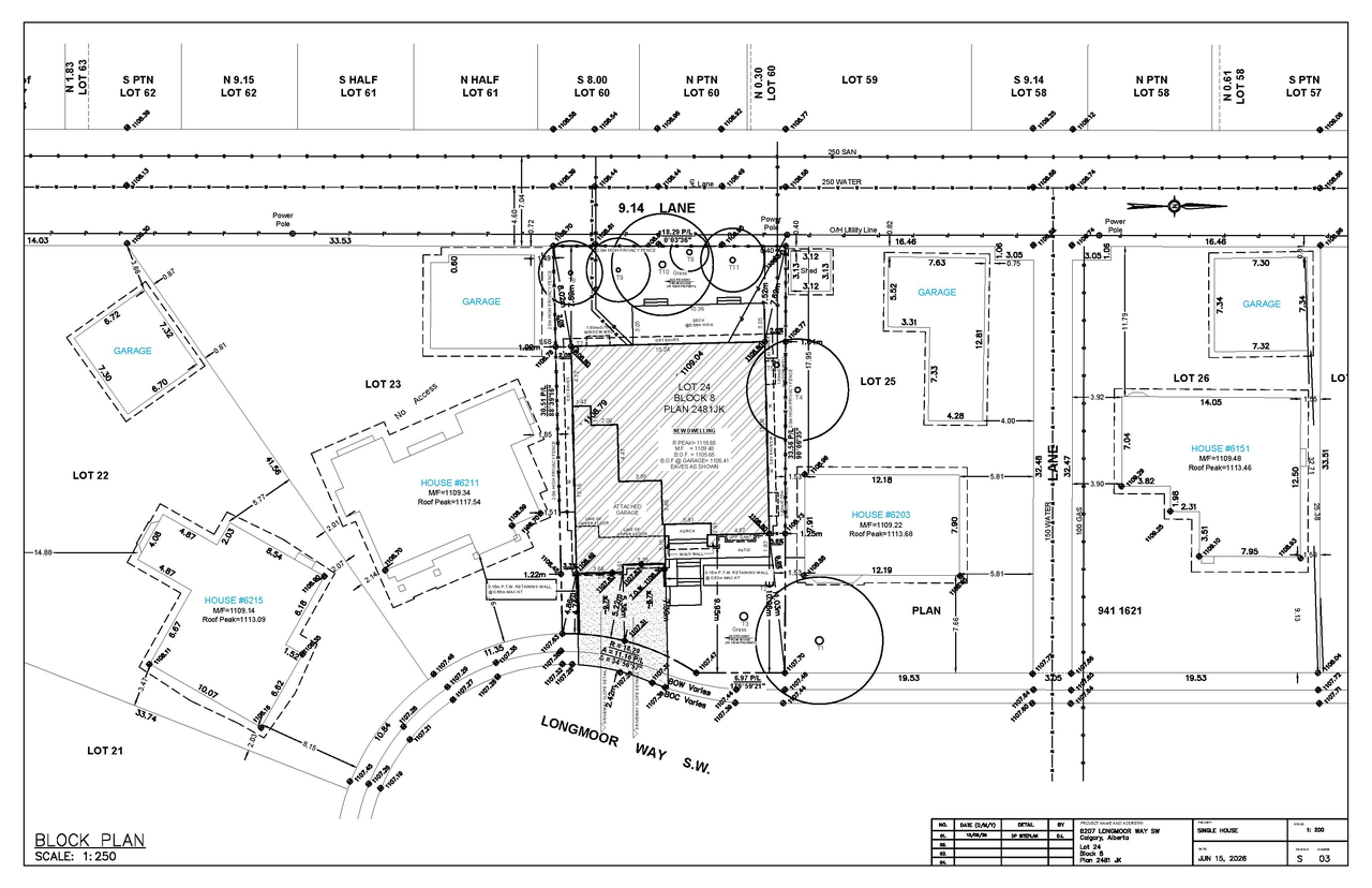 Construction site plan for project from page 3 of the file 'DP2026-03600 DMAP Plans Submitted (2MB) 2026-06-22'