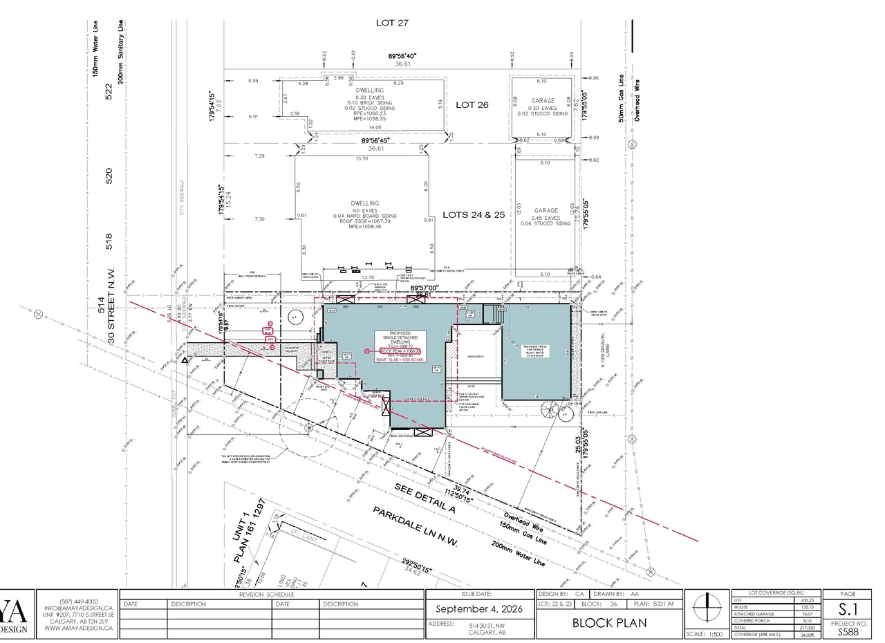 Construction site plan for project from page 6 of the file 'DP2026-03609 DMAP Plans Amended (2MB) 2026-09-04'