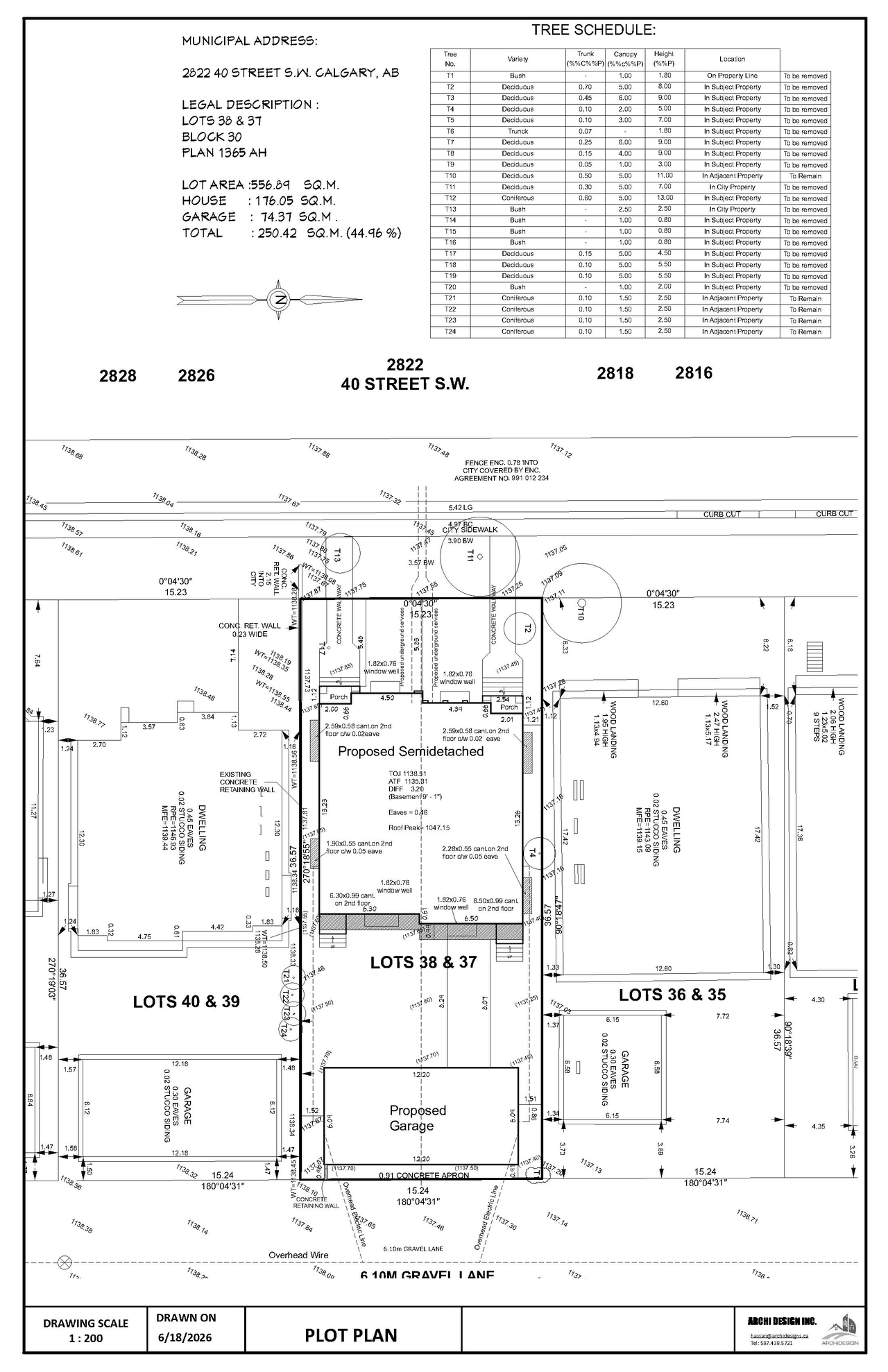 Construction site plan for project from page 7 of the file 'DP2026-03611 DMAP Plans (Submitted) 2026-06-22 (6MB)'