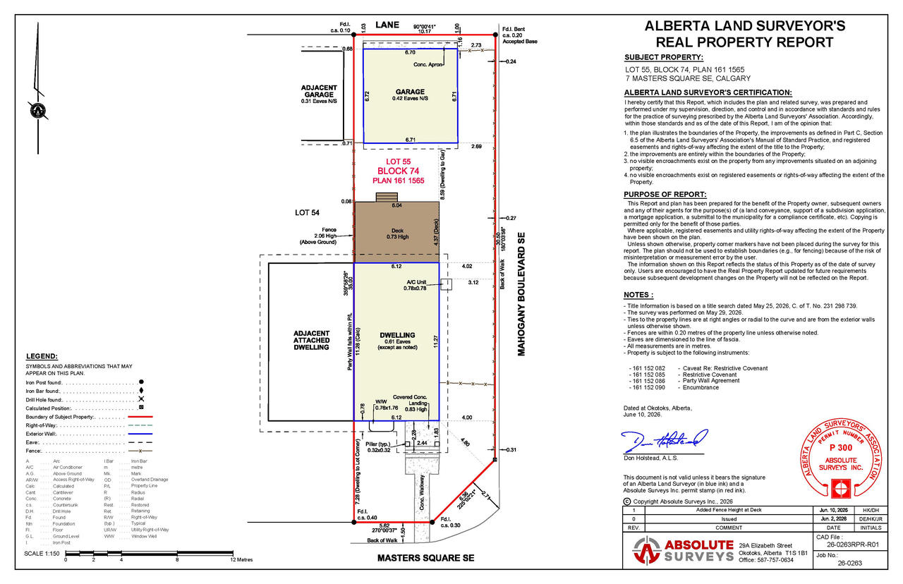 Construction site plan for project from page 1 of the file 'DP2026-03629 - DMAP Plans Submitted (1MB) 2026-06-20'