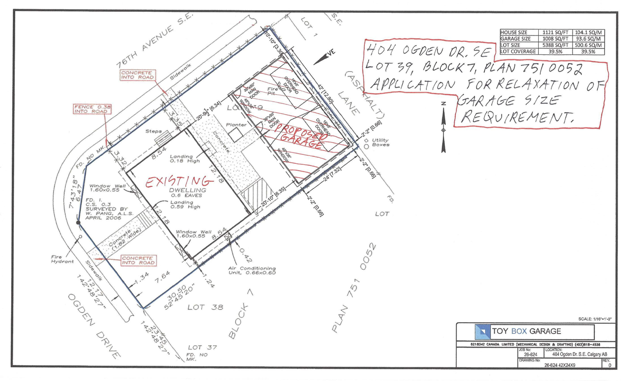 Construction site plan for project from page 1 of the file 'DP2026-03638 DMAP Plans (Submitted) 2026-06-21 (2MB)'