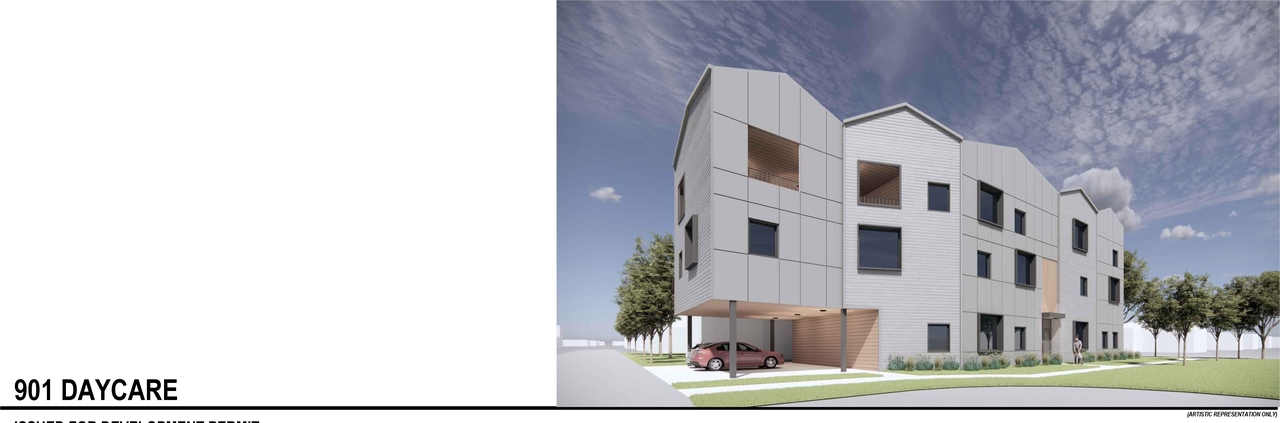 Rendering of building from page 1 of the file 'DP2026-03654 DMAP Plans (Submitted) 2026-06-22 (1MB)'