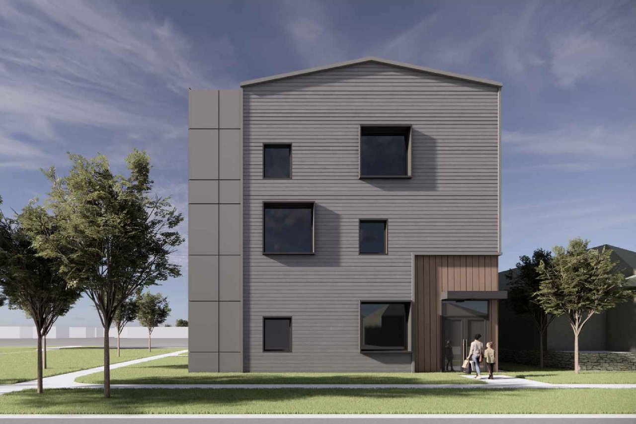 Rendering of building from page 5 of the file 'DP2026-03654 DMAP Plans (Submitted) 2026-06-22 (1MB)'