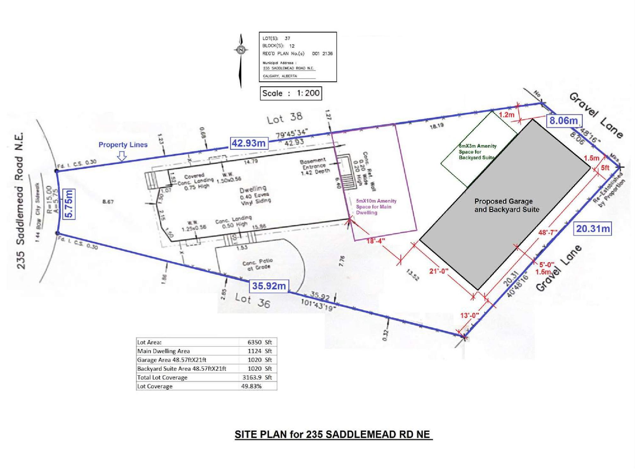 Construction site plan for project from page 1 of the file 'DP2026-03671 DMAP Plans (Submitted) 2026-06-23 (200KB)'