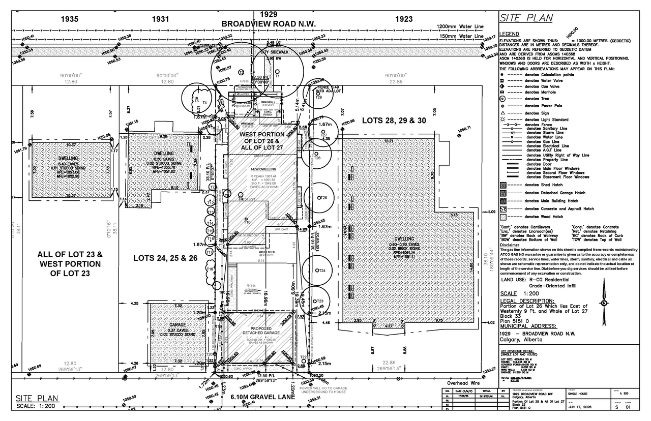 Construction site plan for project from page 8 of the file 'DP2026-03678 DMAP Plans (Submitted) 2026-06-30 (2MB)'