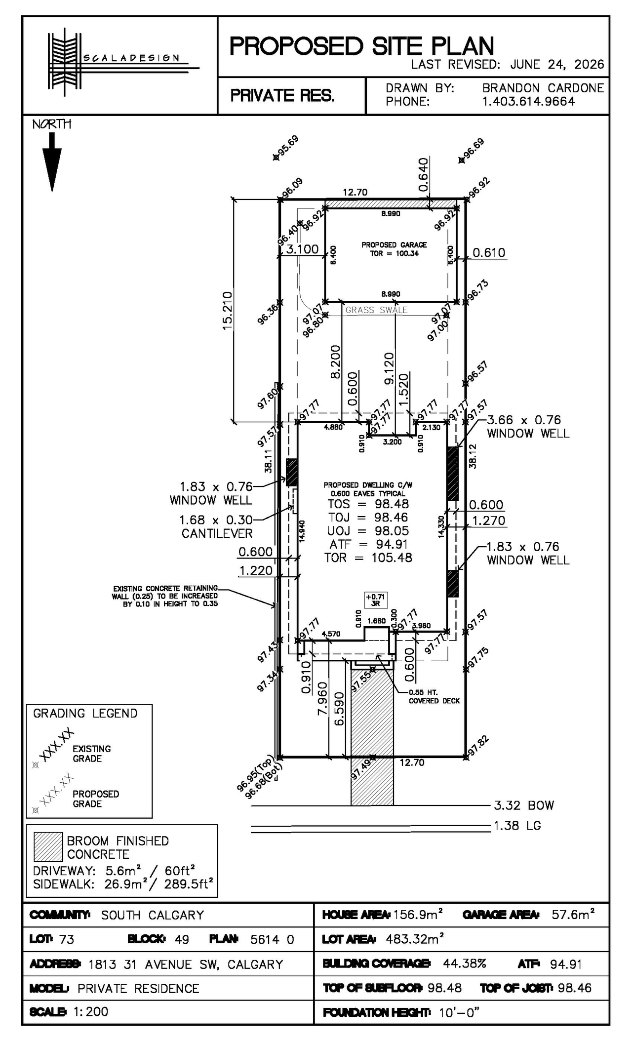 Construction site plan for project from page 5 of the file 'DP2026-03686 DMAP Plans (Submitted) 2026-06-25 (1MB)'