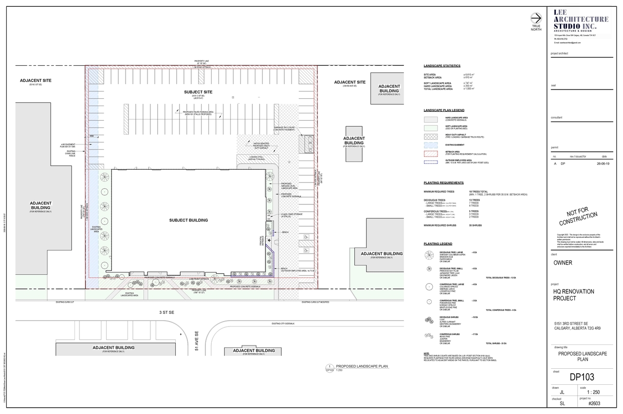 Construction site plan for project from page 5 of the file 'DMAP Plans (Submitted) DP2026-03696 (5MB) 2026-06-24'