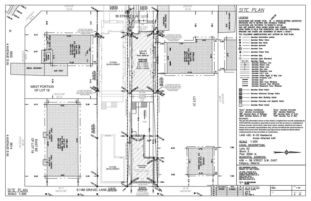 Construction site plan for project from page 1 of the file 'DP2026-03698 DMAP Plans (Submitted) 2026-06-25 (2MB)'