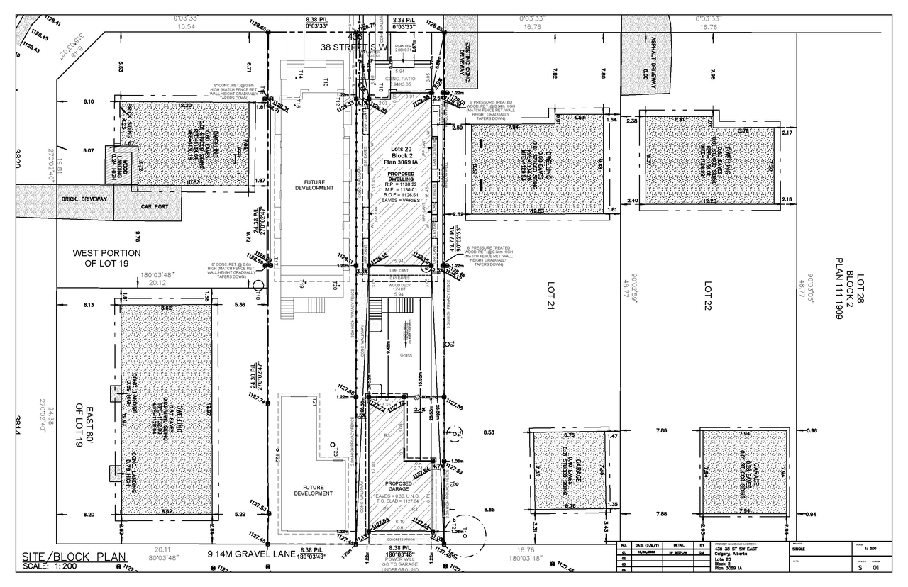 Construction site plan for project from page 2 of the file 'DP2026-03698 DMAP Plans (Submitted) 2026-06-25 (2MB)'