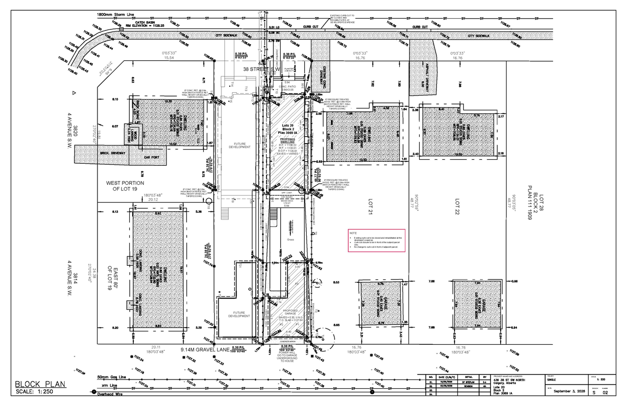 Construction site plan for project from page 8 of the file 'DP2026-03698 DMAP Plans Amended (2MB) 2026-09-23'