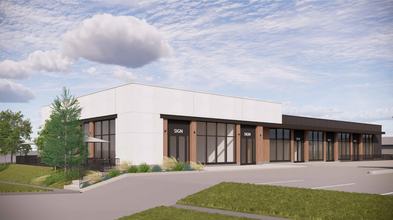 Rendering of building from page 1 of the file 'DP2026-03723 DMAP Plans (Submitted) 2026-06-25 (6MB)'
