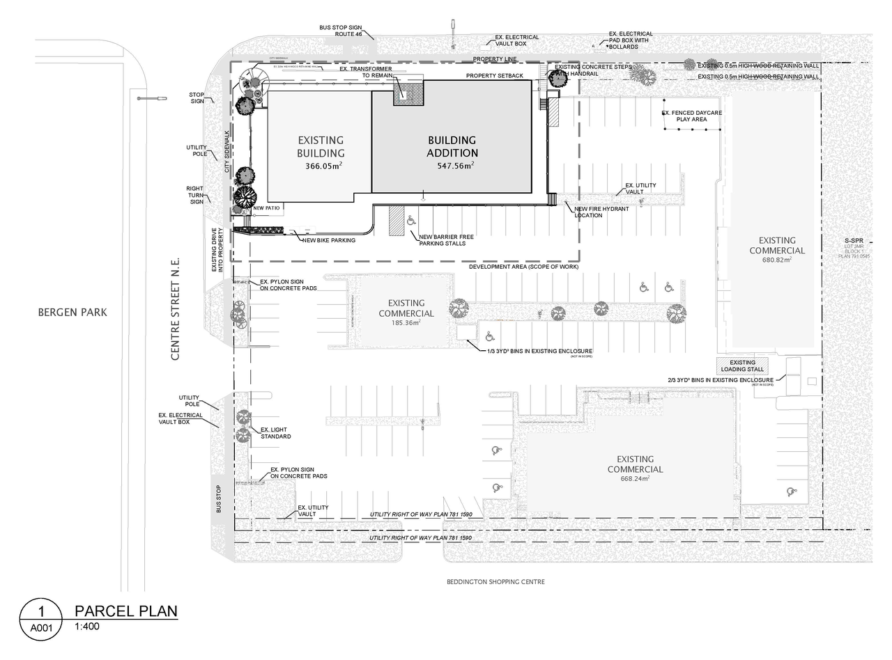 Construction site plan for project from page 5 of the file 'DP2026-03723 DMAP Plans (Submitted) 2026-06-25 (6MB)'