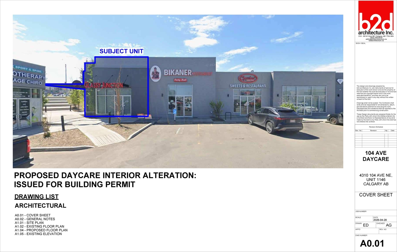Rendering of building from page 1 of the file 'DP2026-03755 DMAP Plans (Submitted) 2026-06-26 (1MB)'