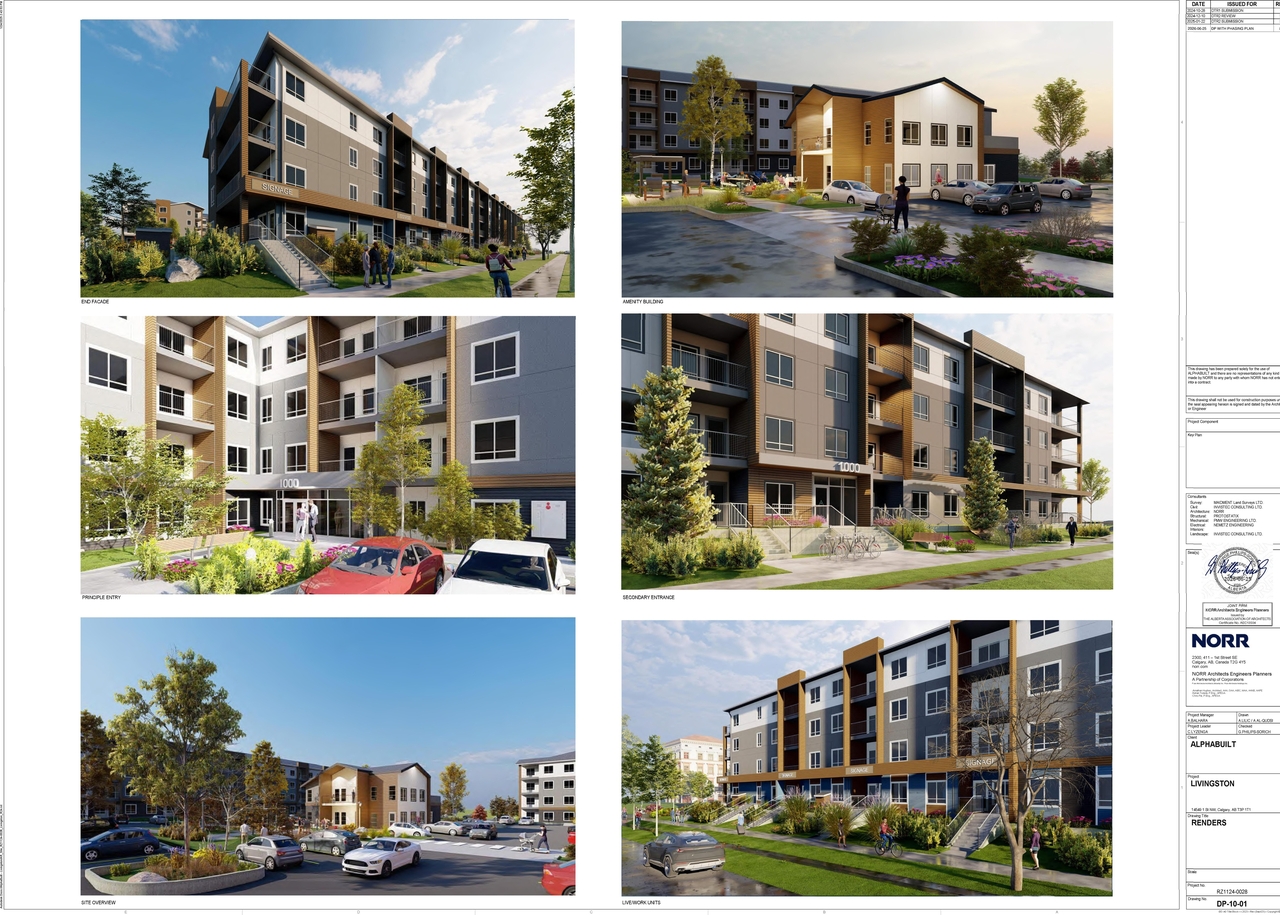 Rendering of building from page 2 of the file 'DP2026-03769 DMAP Plans (Submitted) 2026-06-26 (6MB)'