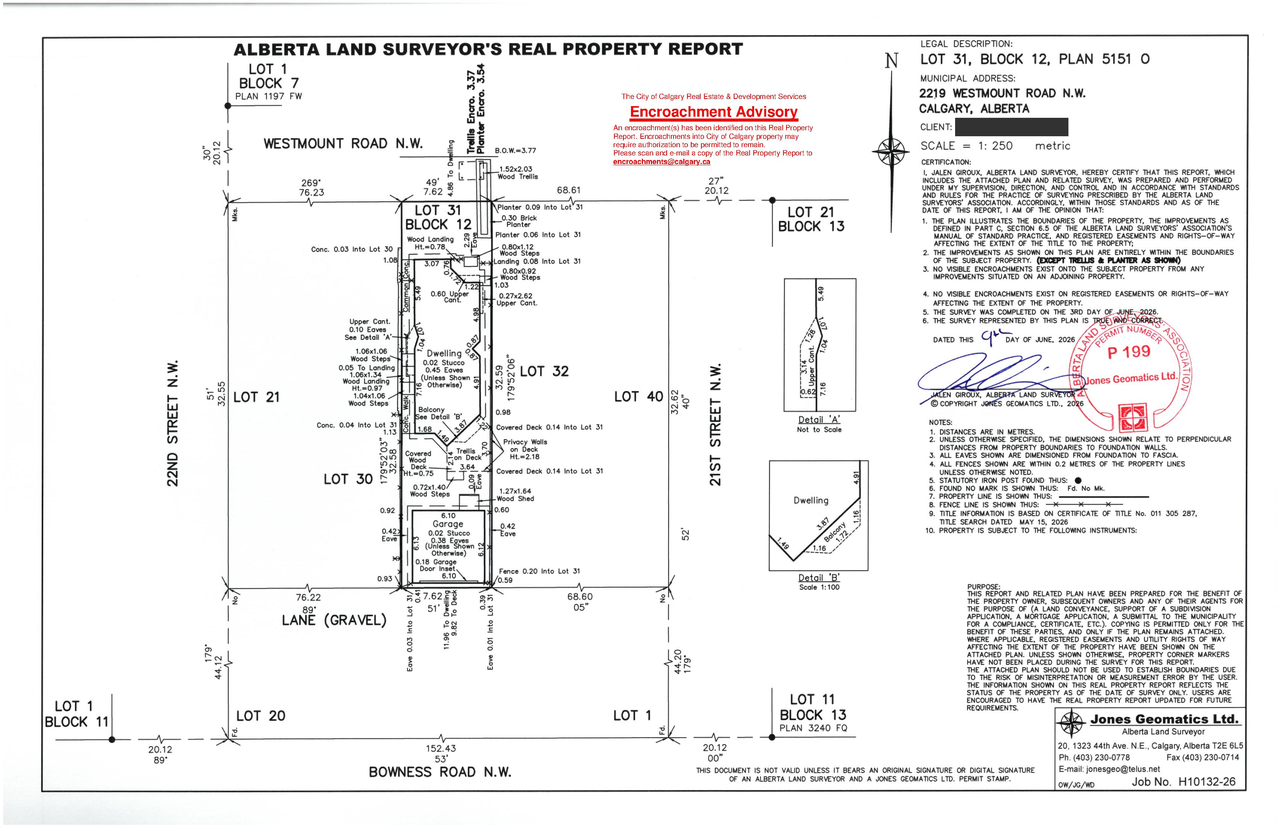 Construction site plan for project from page 1 of the file 'DP2026-03780 -DMAP Plans Submitted (1MB) 2026-06-26'