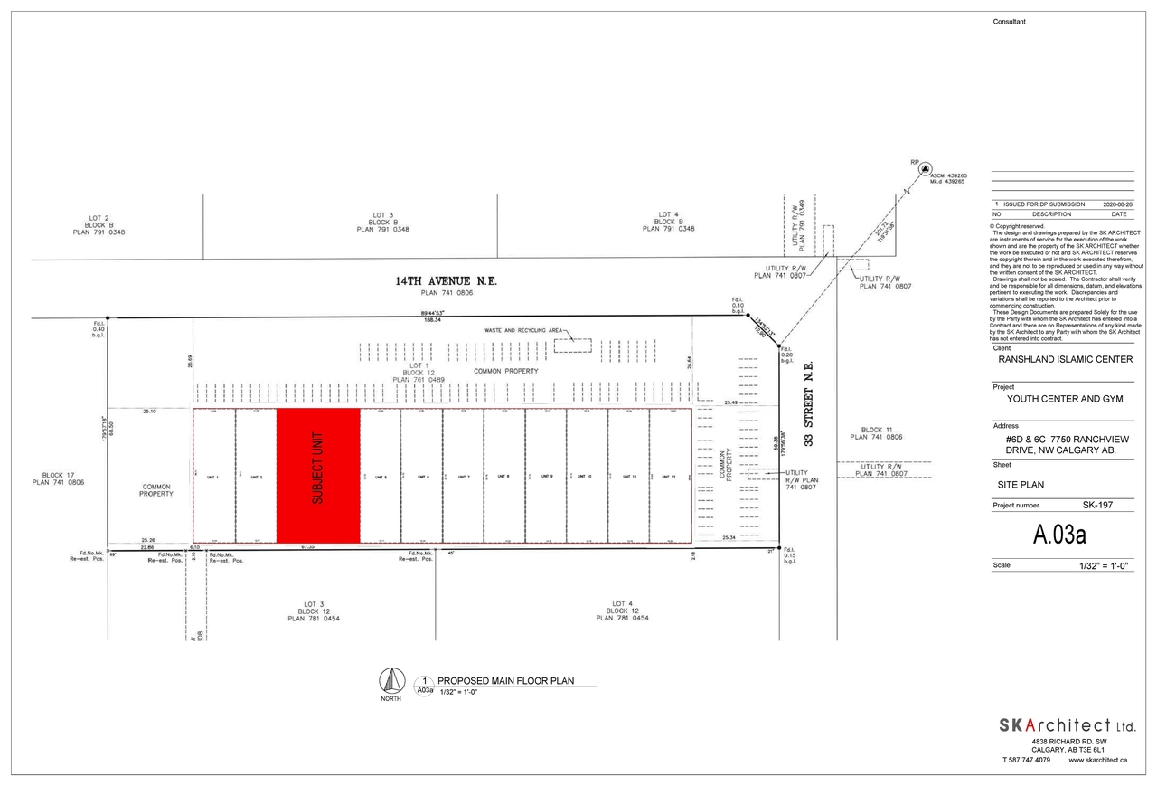 Floor plan for project from page 2 of the file 'DP2026-03885 DMAP Plans (Decision Rendered) 2026-08-28 (1MB)'