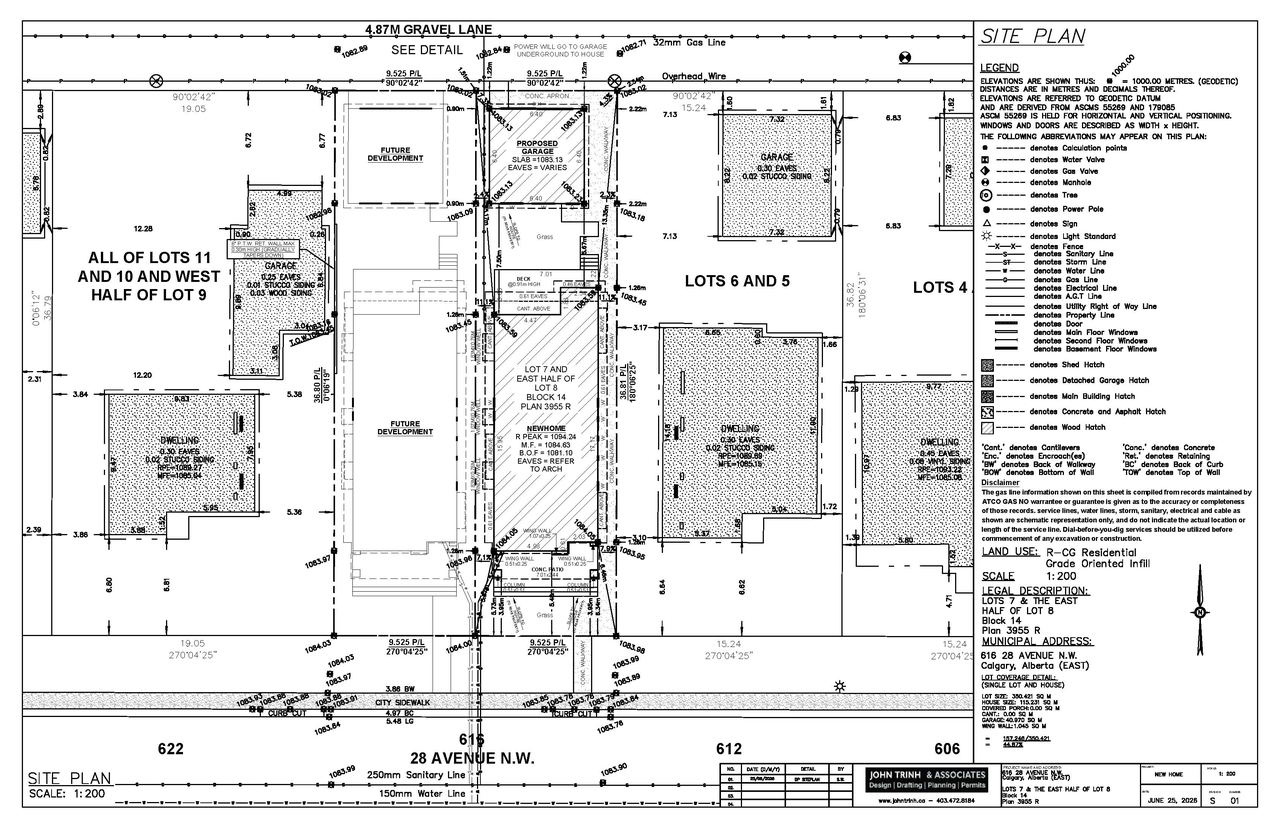 Construction site plan for project from page 7 of the file 'DP2026-03890 DMAP Plans (Submitted) 2026-06-07 (2MB)'