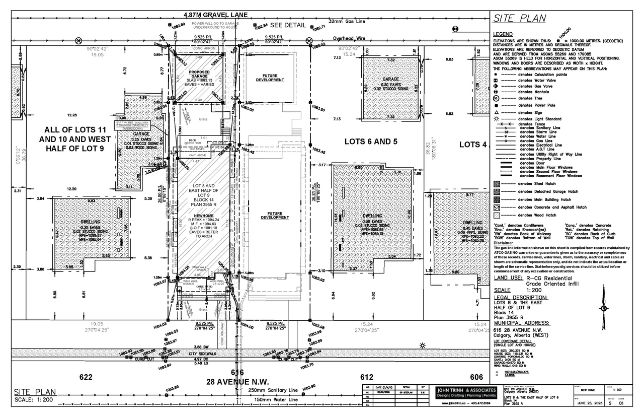 Construction site plan for project from page 7 of the file 'DP2026-03891 DMAP Plans (Submitted) 2026-07-06 (1MB)'