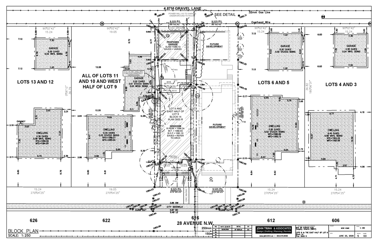 Construction site plan for project from page 8 of the file 'DP2026-03891 DMAP Plans (Submitted) 2026-07-06 (1MB)'