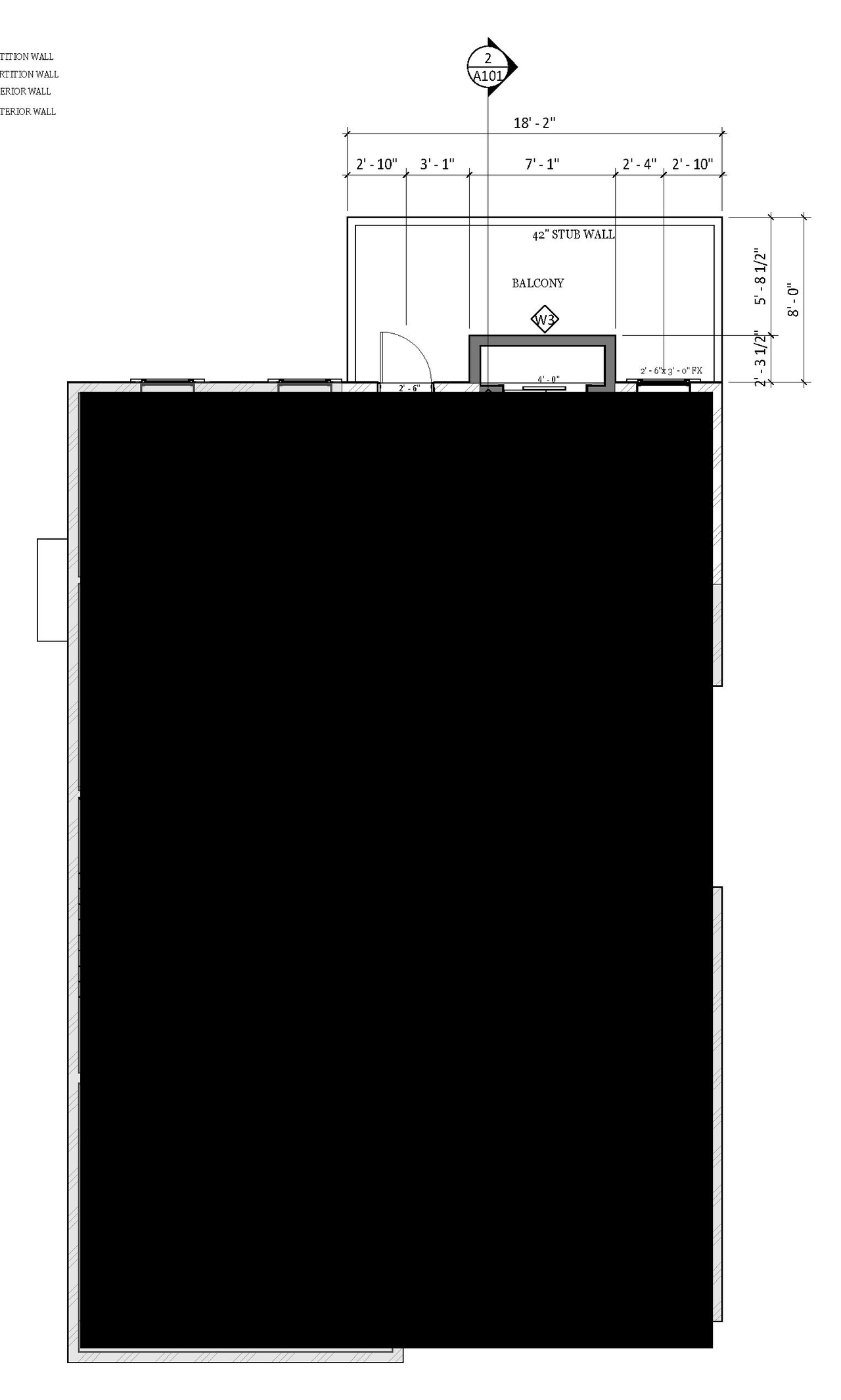 Floor plan for project from page 4 of the file 'DP2026-03893-DMAP Plans Submitted 2026-07-16 2MB'