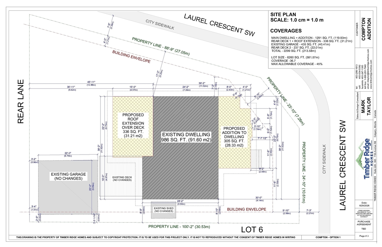 Construction site plan for project from page 3 of the file 'DP2026-03907 DMAP Plans (Submitted) 2026-07-05 (1MB)'