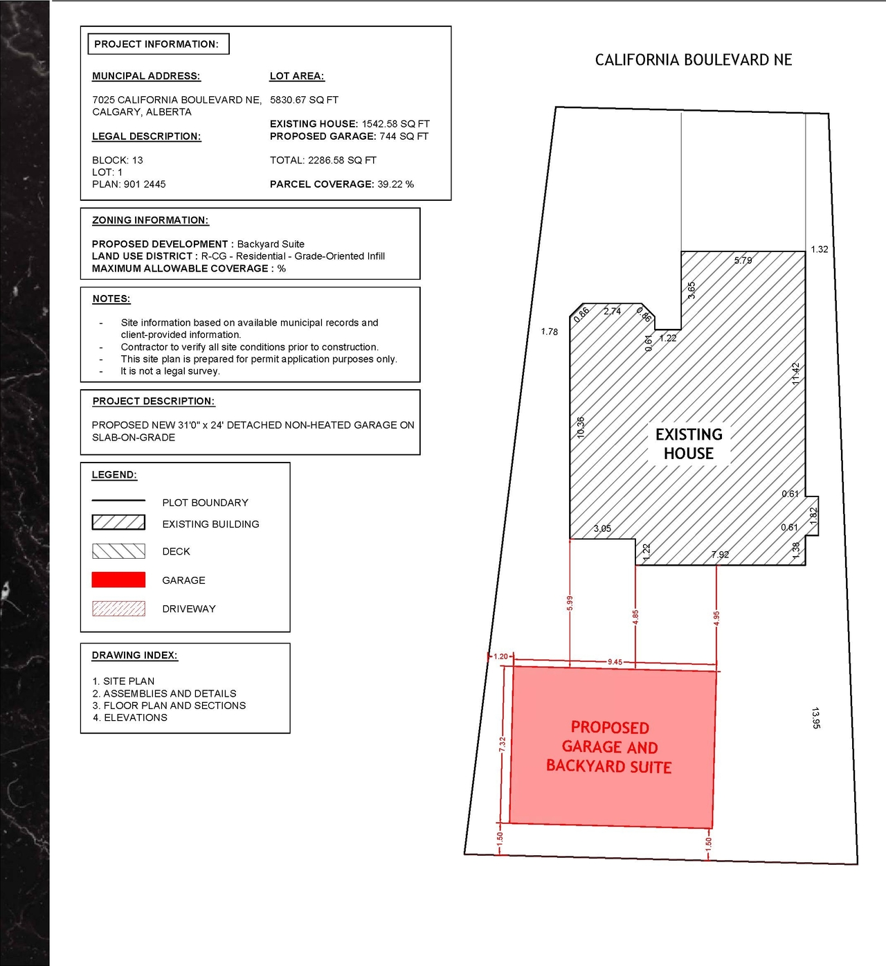 Floor plan for project from page 1 of the file 'DP2026-03914-DMAP Plans Submitted 2026-07-16 1MB'