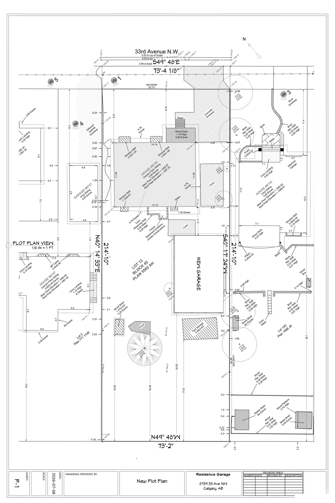 Floor plan for project from page 1 of the file 'DP2026-03948 DMAP Plans (Submitted) 2026-07-07 (2MB)'