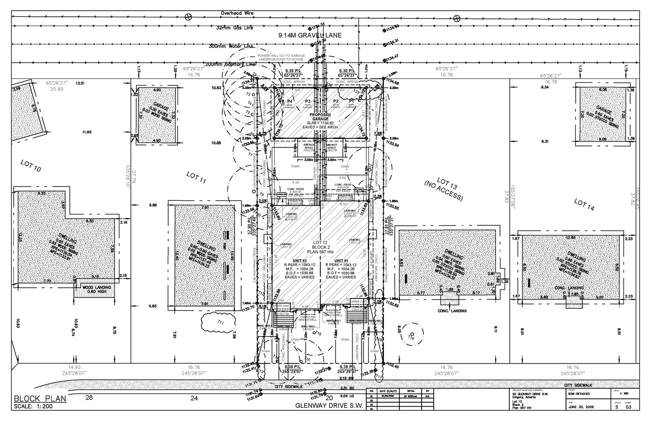 Construction site plan for project from page 10 of the file 'DP2026-03950 DMAP Plans Submitted (3MB) 2026-07-06'
