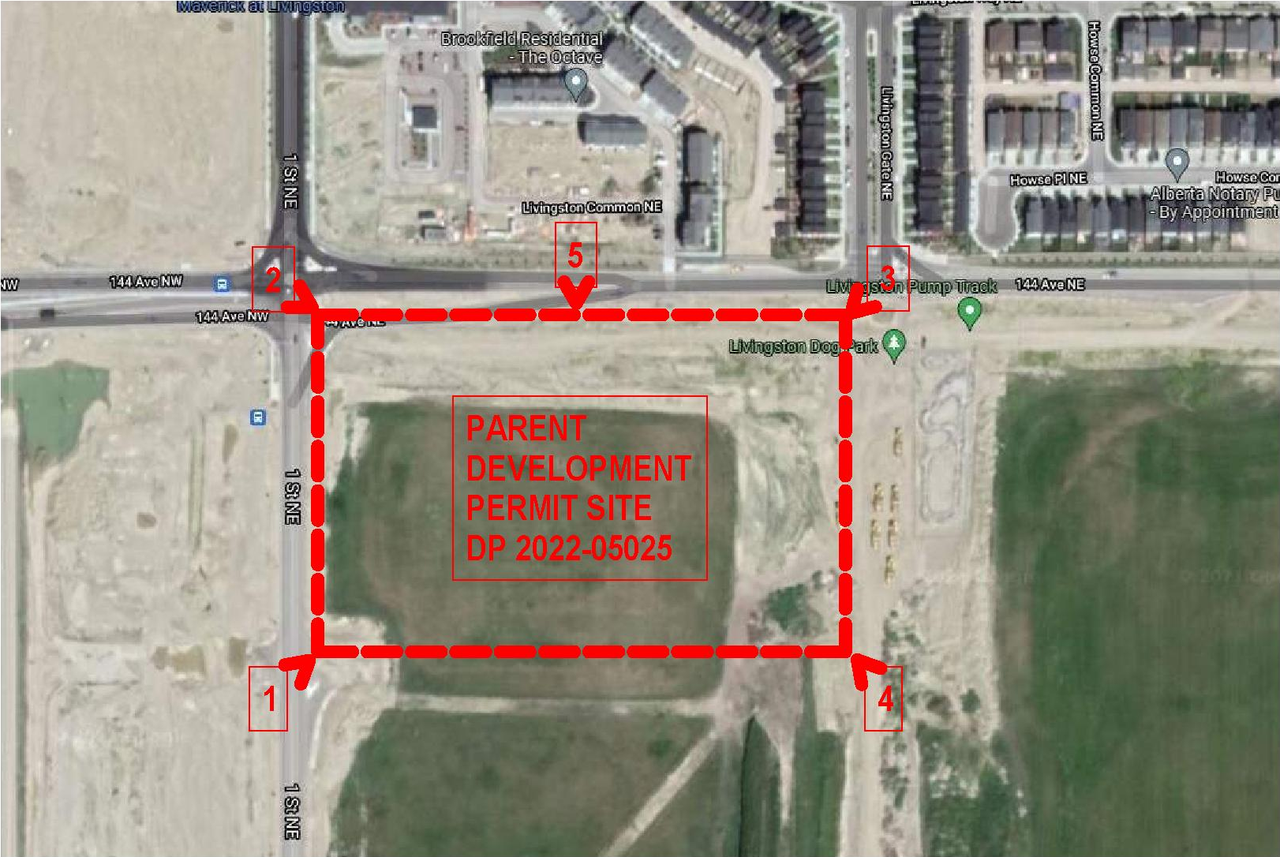 Construction site plan for project from page 2 of the file 'DP2026-03956 - DMAP DECISION RENDERED (7MB) 2026-08-21'
