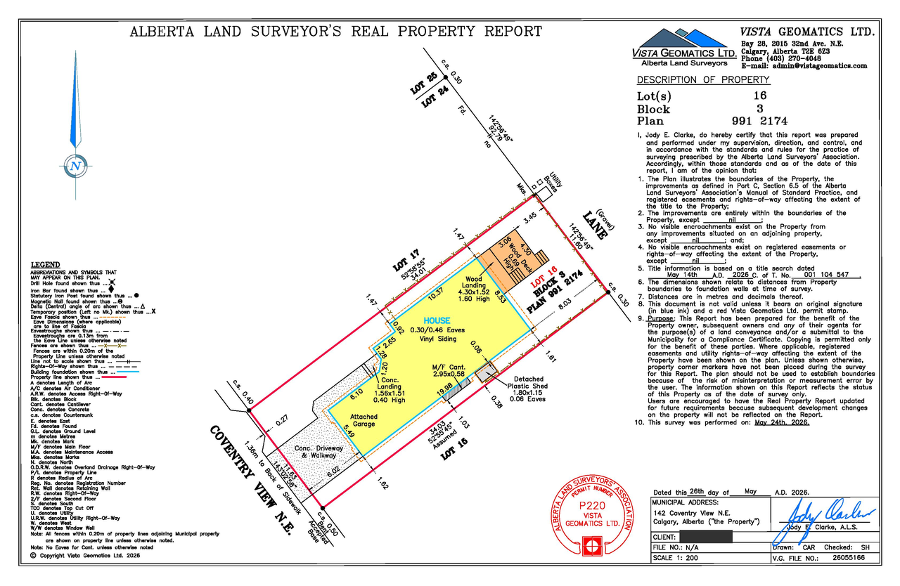 Construction site plan for project from page 1 of the file 'DP2026-03980 - DMAP Plans Submitted (1MB) 2026-08-06'